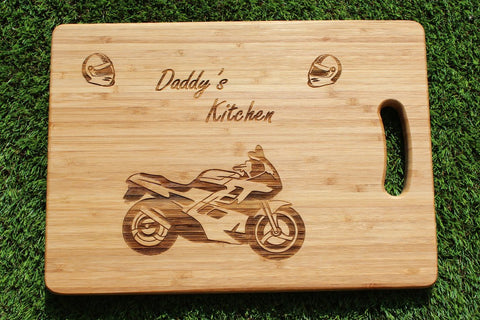  Chompboards.com - [product_type ] - 'Motorbike / Motorcyle' Personalised Chopping Board
