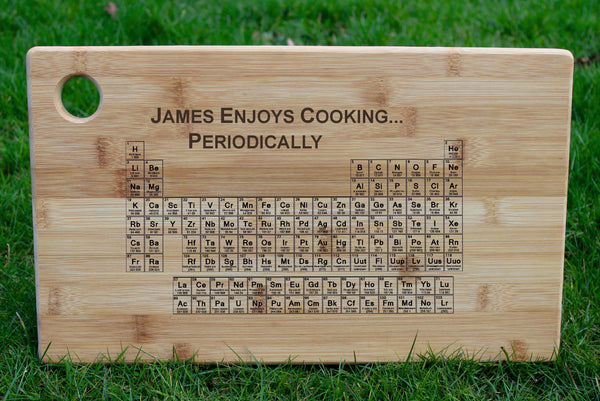 'Periodic Table of Elements' Personalised & Engraved Chopping Board