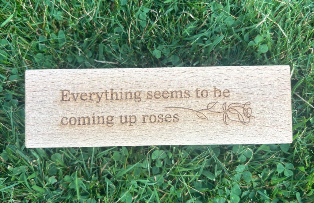 Personalised Song Lyrics Engraved Wooden Tealight Holder