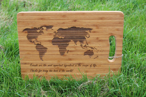  Chompboards.com - [product_type ] - 'World Map' Personalised Chopping Board