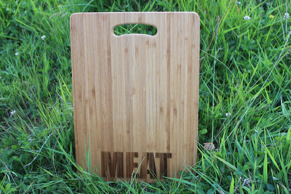  Chompboards.com - [product_type ] - 'Fish, Meat, Bread, Veggies' Personalised Chopping Boards (Singles or Set)