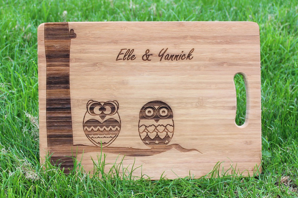  Chompboards.com - [product_type ] - 'Owls' Personalised Chopping Board
