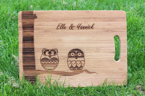  Chompboards.com - [product_type ] - 'Owls' Personalised Chopping Board