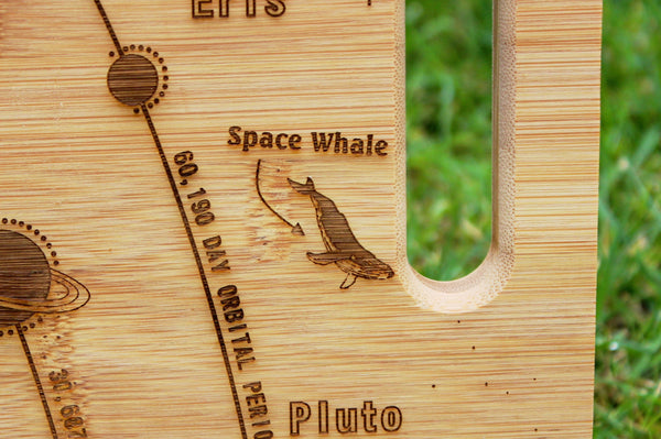 'Space Whale / Star Whale / Astrocetus' Custom Engraved Chopping Board