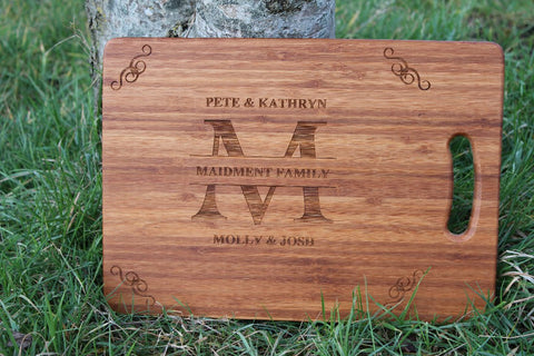  Chompboards.com - [product_type ] - 'The Family Name' Personalised Chopping Board